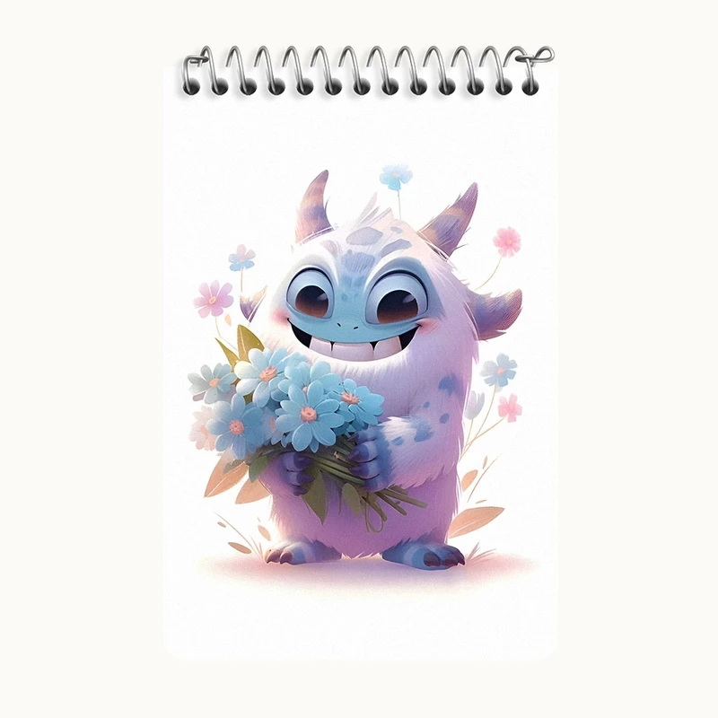 دفتر یادداشت 50 برگ خندالو طرح هیولای بامزه کد F5703