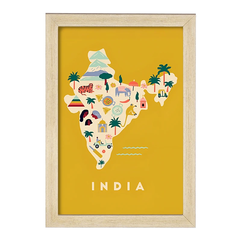 تابلو خندالو طرح هند (India) کد F14362