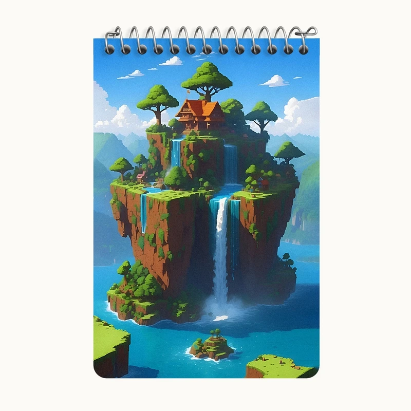 دفتر یادداشت 50 برگ خندالو طرح ماینکرافت (Minecraft) کد F7199