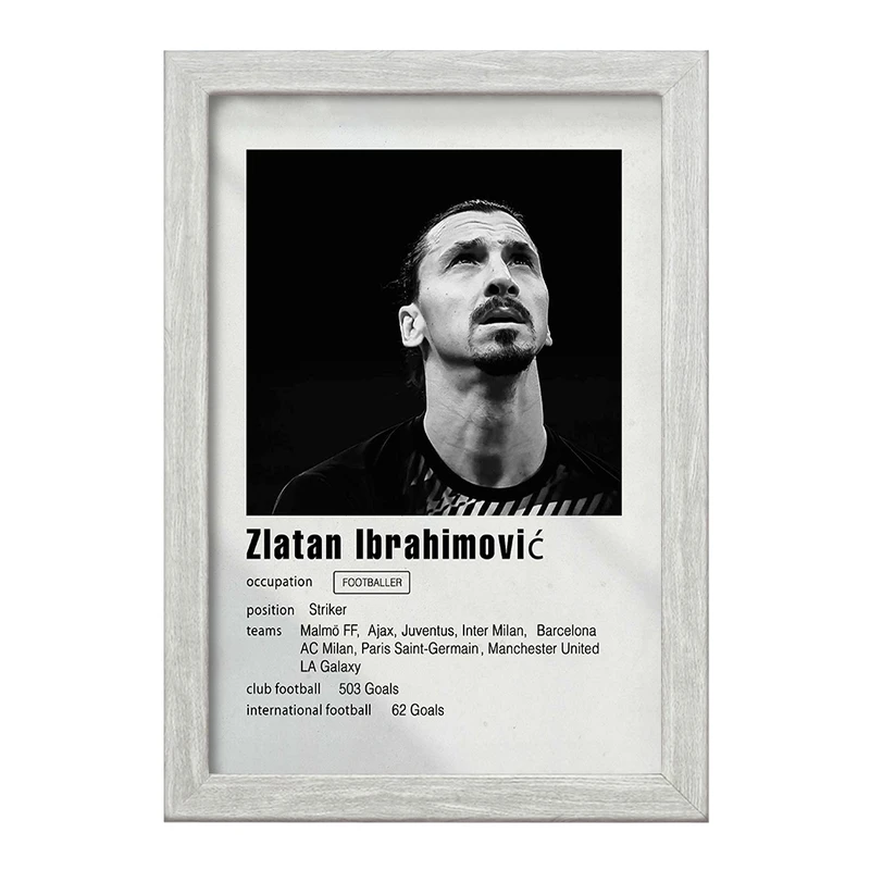 تابلو خندالو طرح زلاتان ابراهيموفيتش (Zlatan Ibrahimović) کد F11248
