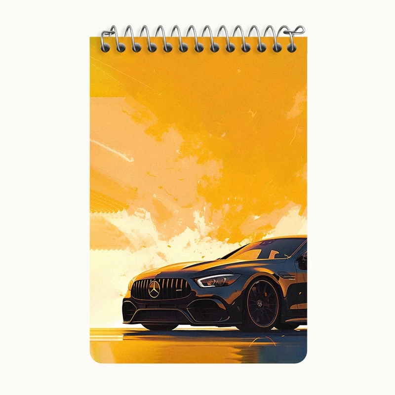 دفتر یادداشت 50 برگ خندالو طرح ماشین بنز کد F3699