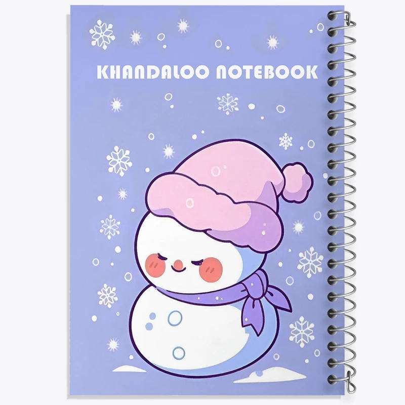 دفتر طراحی 50 برگ خندالو طرح آدم برفی بامزه کد N6216