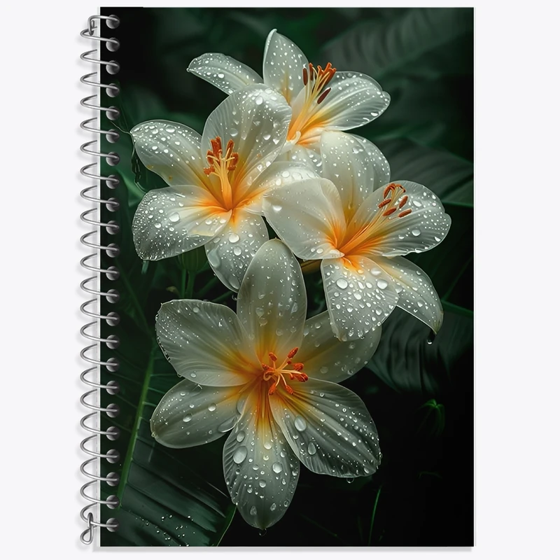 دفتر لغت 50 برگ خندالو طرح گل کد F12578