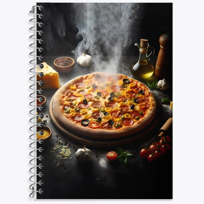 دفتر نت موسیقی 50 برگ خندالو طرح پیتزا کد F10589