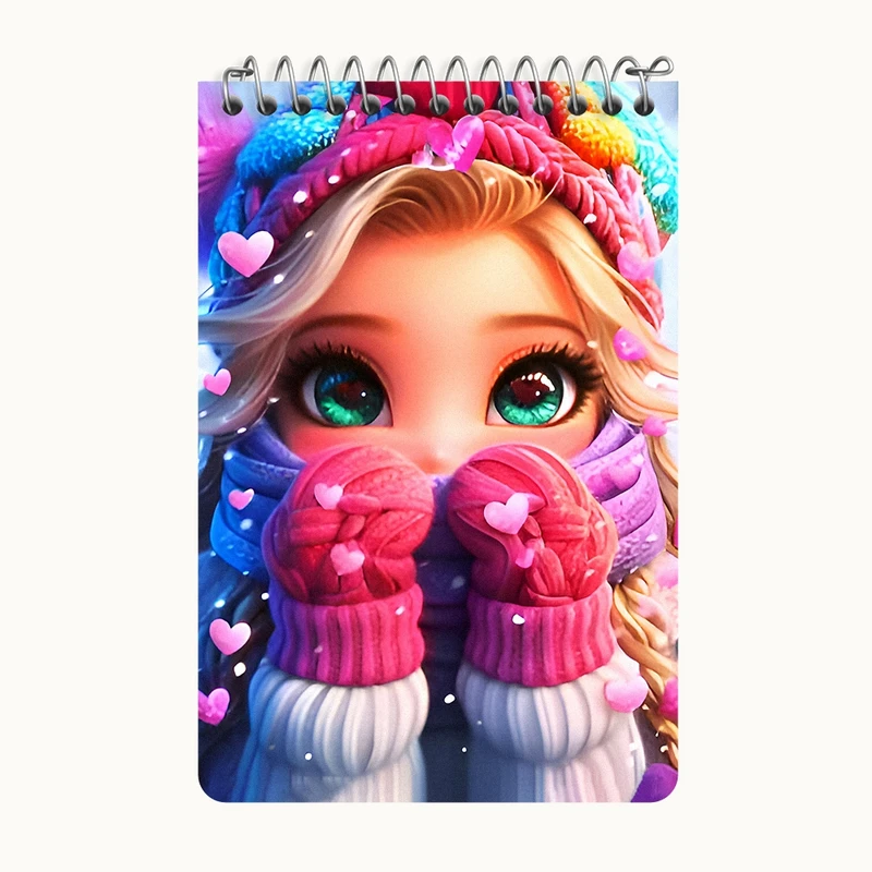 دفتر یادداشت 50 برگ خندالو طرح دخترانه کد F9564