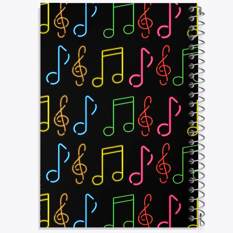 دفتر نقاشی 50 برگ خندالو طرح نت موسیقی کد N8076