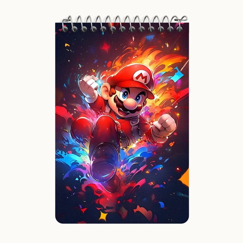 دفتر یادداشت 50 برگ خندالو طرح سوپر ماریو کد F12773