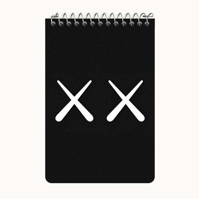 دفتر یادداشت 50 برگ خندالو طرح عروسک کاز (kaws) کد F4005