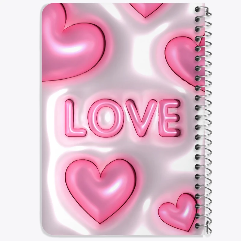 دفتر یادداشت 50 برگ خندالو طرح Love کد F3841