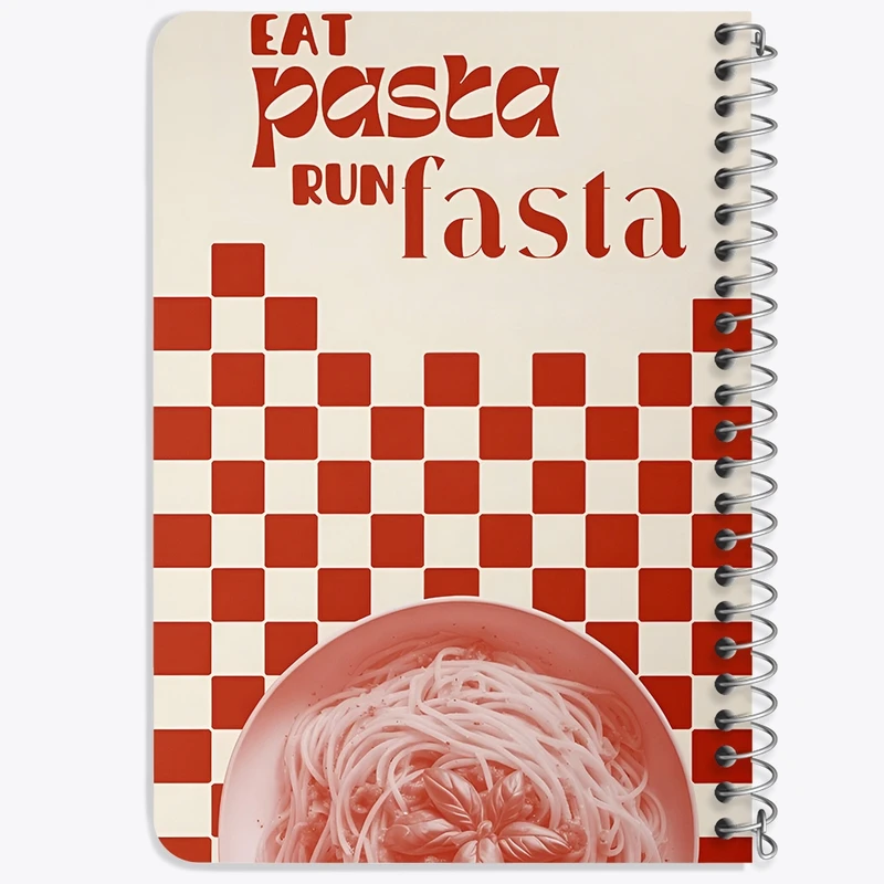 دفتر یادداشت 50 برگ خندالو طرح پاستا (Pasta) کد F14146