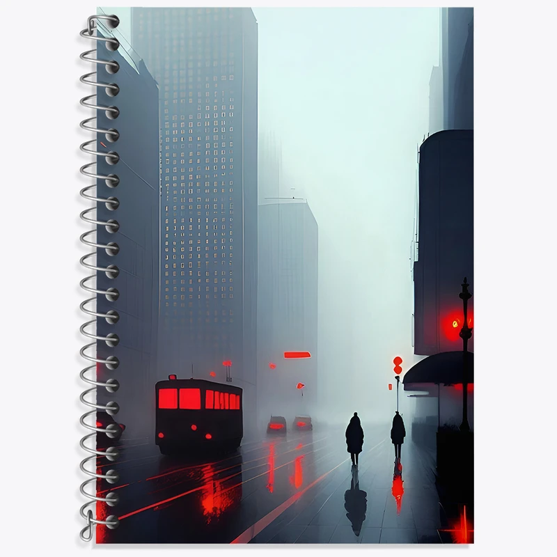 دفتر نت موسیقی 50 برگ خندالو طرح خیابان بارانی کد F4490