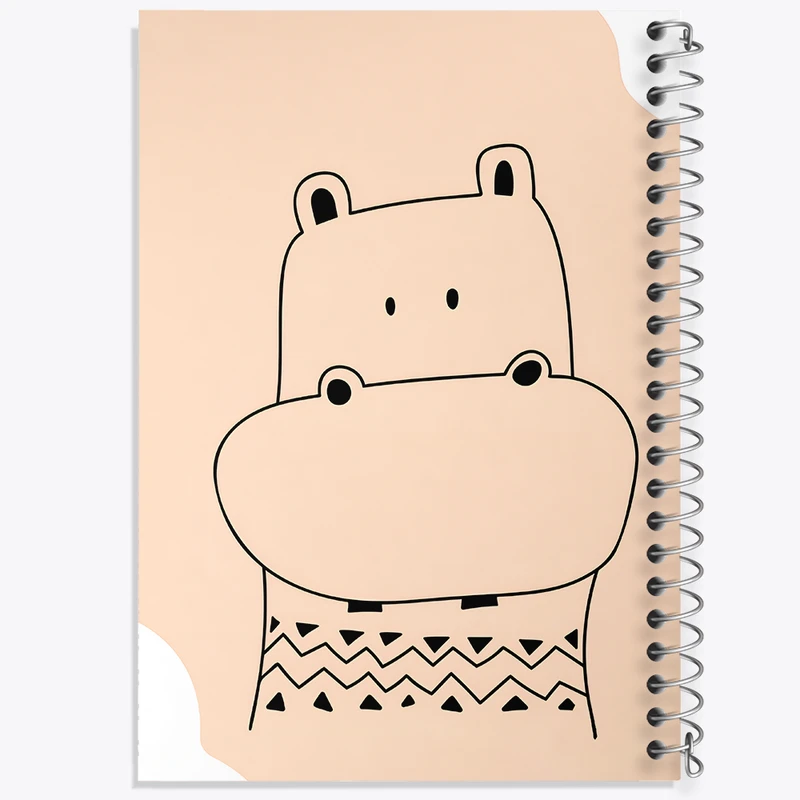 دفتر مشق 50 برگ خندالو طرح اسب آبی کد N6841