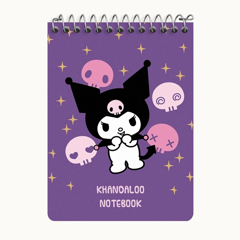 دفتر یادداشت 50 برگ خندالو طرح کرومی (Kuromi) کد N9057