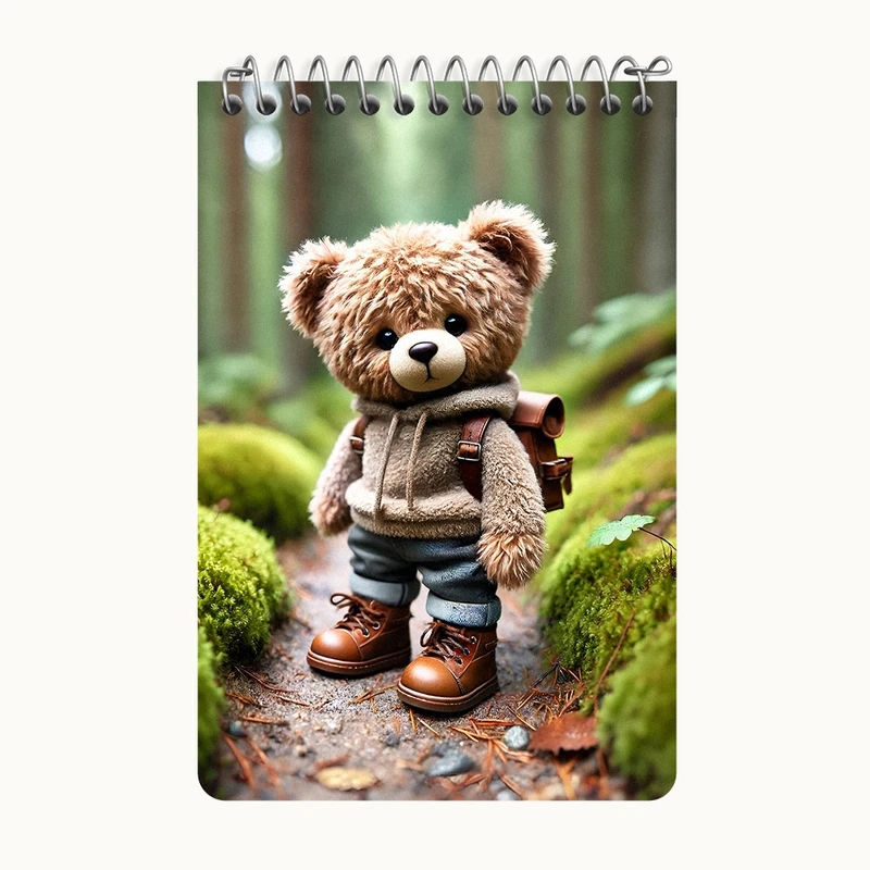 دفتر یادداشت 50 برگ خندالو طرح خرس بامزه کد F10073