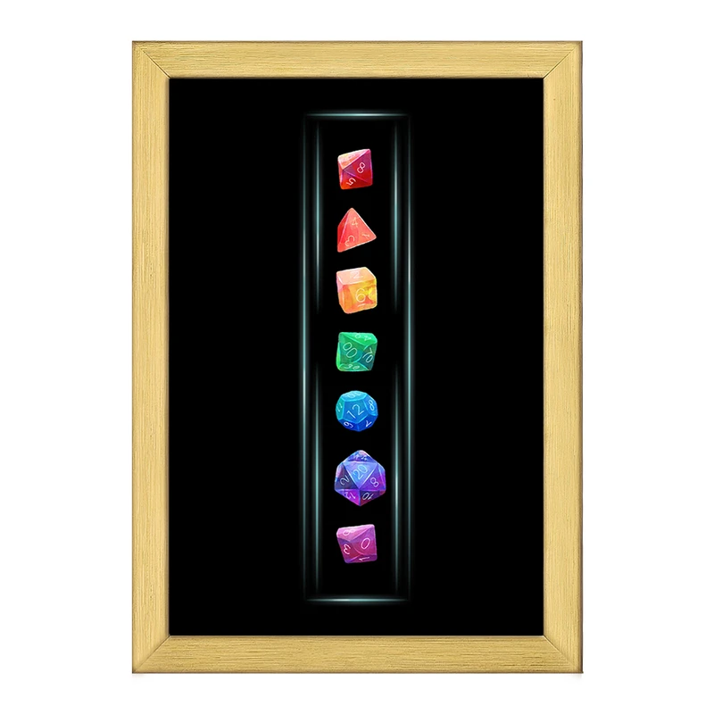 تابلو خندالو طرح چاکراهای بدن کد F1103