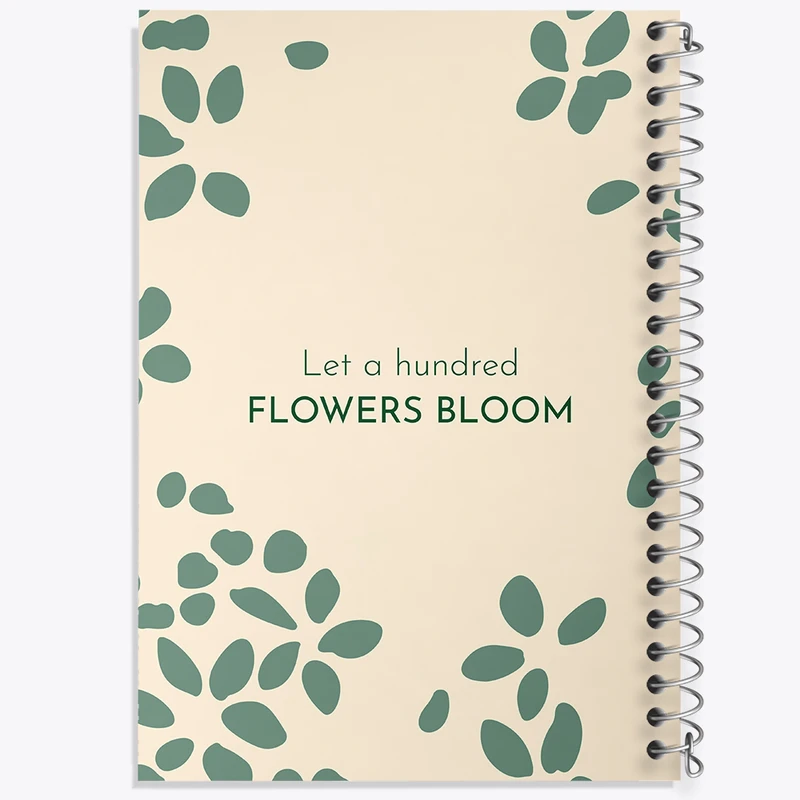 دفتر مشق 100 برگ خندالو طرح Let A Hundred Flowers Bloom کد N6904