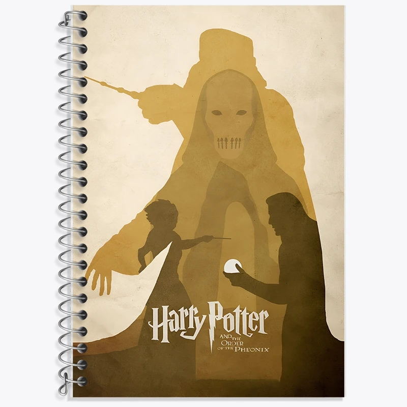 دفتر زبان 50 برگ خندالو مدل سه خط طرح هری پاتر (Harry Potter) کد F13728