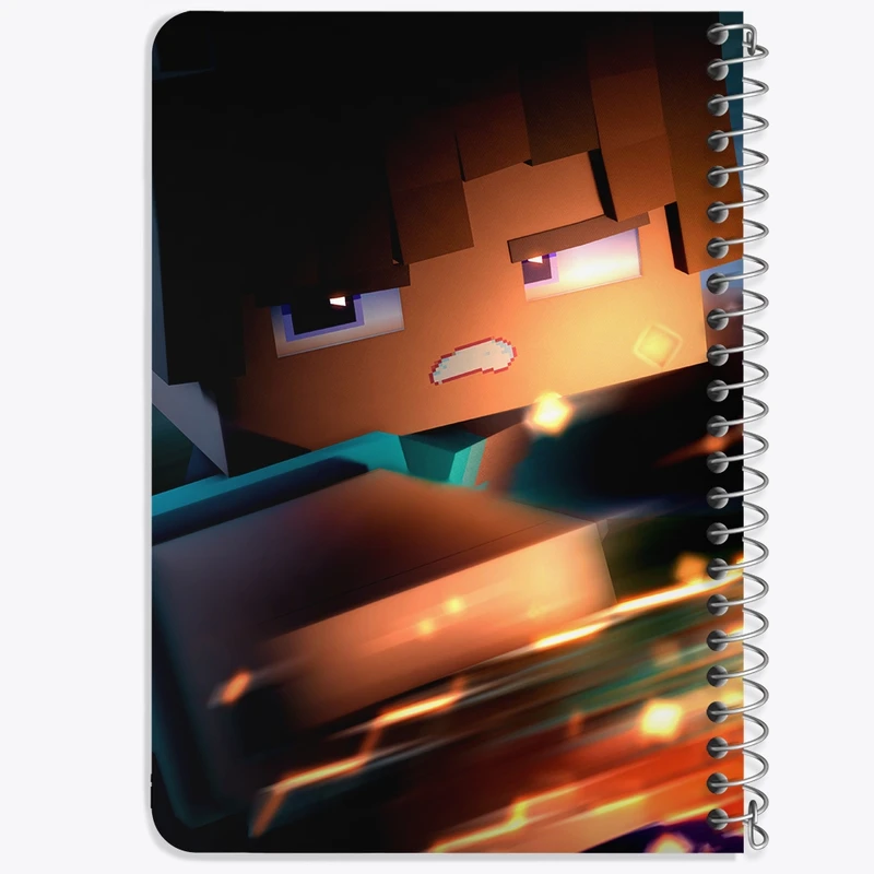 دفتر یادداشت 50 برگ خندالو طرح بازی ماینکرافت (Minecraft) کد N8774