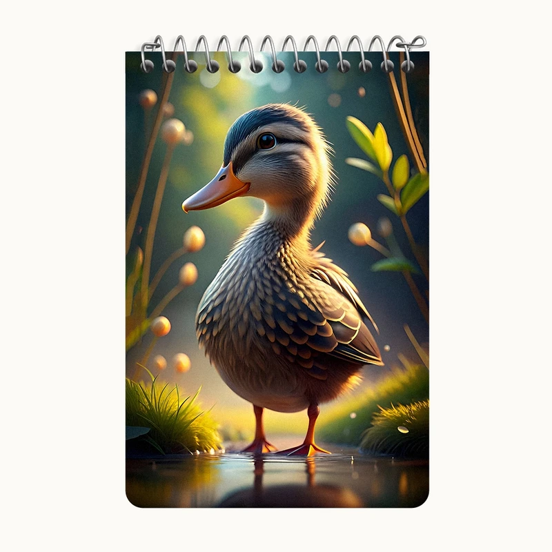 دفتر یادداشت 50 برگ خندالو طرح اردک بامزه کد F8447