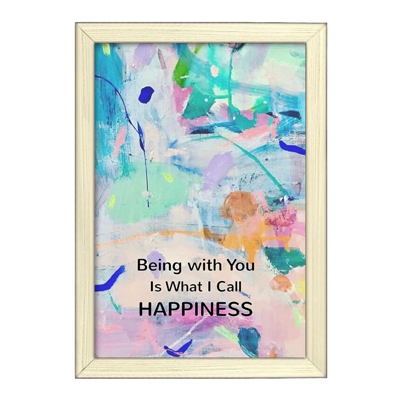 تابلو خندالو طرح Being With You Is What I Call Happiness کد F11541