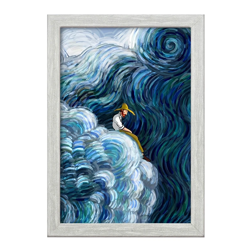 تابلو خندالو طرح ونسان ونگوگ کد F5086