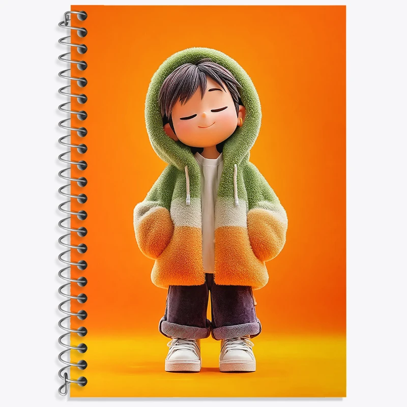 دفتر نت موسیقی 50 برگ خندالو طرح پسرانه کیوت کد N9407