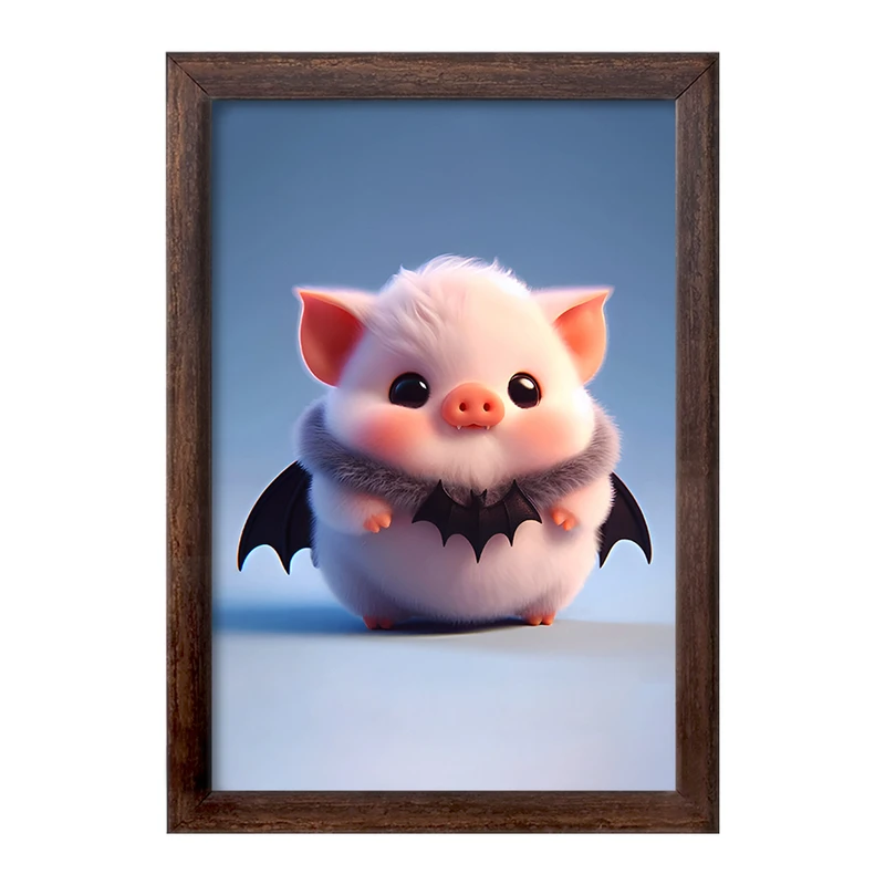 تابلو خندالو طرح خوک کد F8553