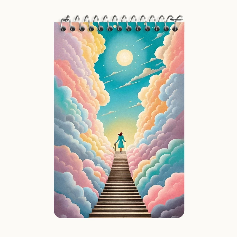 دفتر یادداشت 50 برگ خندالو طرح مفهومی کد F5128