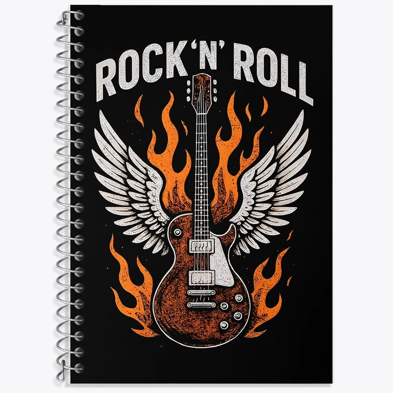 دفتر لغت 50 برگ خندالو طرح راک اَند رول (Rock And Roll) کد F14182