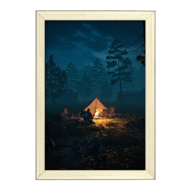 تابلو خندالو طرح کمپینگ (Camping) کد F1102