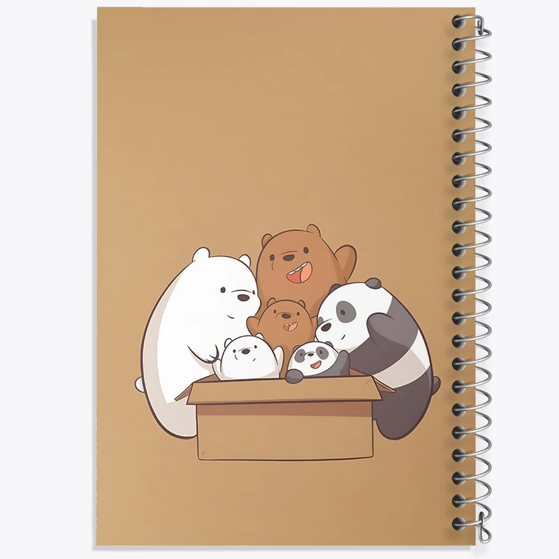 دفتر طراحی 50 برگ خندالو طرح سه خرس کله پوک کد N4028