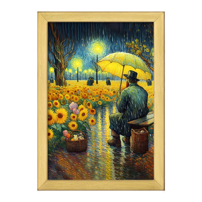 تابلو خندالو طرح ونسان ونگوگ کد F5081