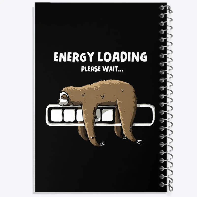 دفتر مشق 50 برگ خندالو طرح تنبل (Sloths) کد N7373