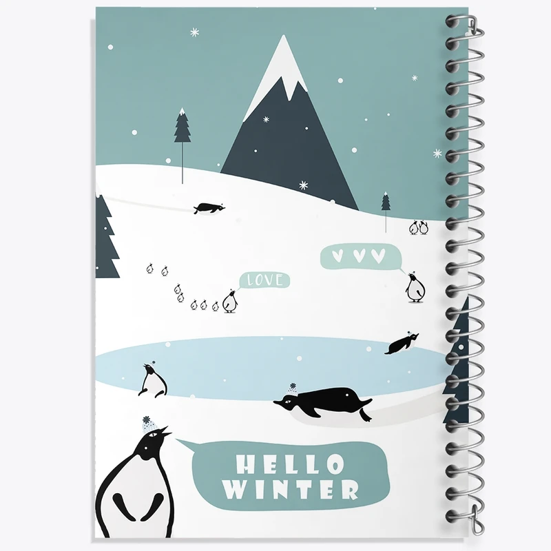 دفتر طراحی 50 برگ خندالو طرح زمستان کد N2553