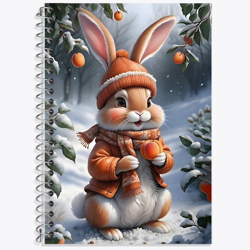 دفتر زبان دوخط 50 برگ خندالو طرح خرگوش کد F9518