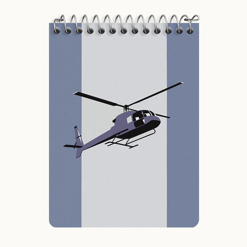دفتر یادداشت 50 برگ خندالو طرح بالگَرد (Helicopter) کد N5964