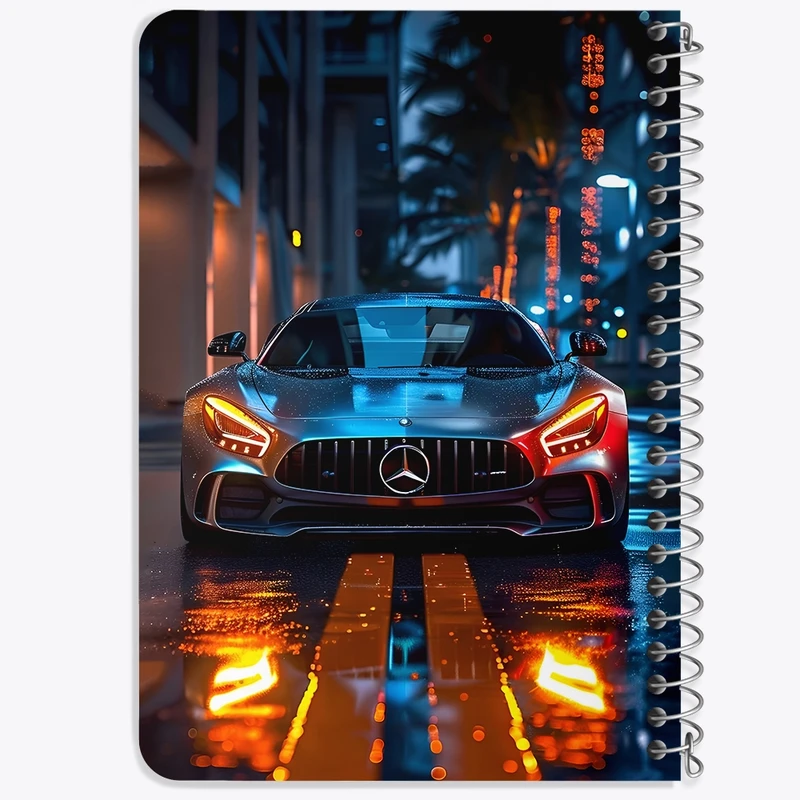 دفتر یادداشت 50 برگ خندالو طرح ماشین بنز کد F7021