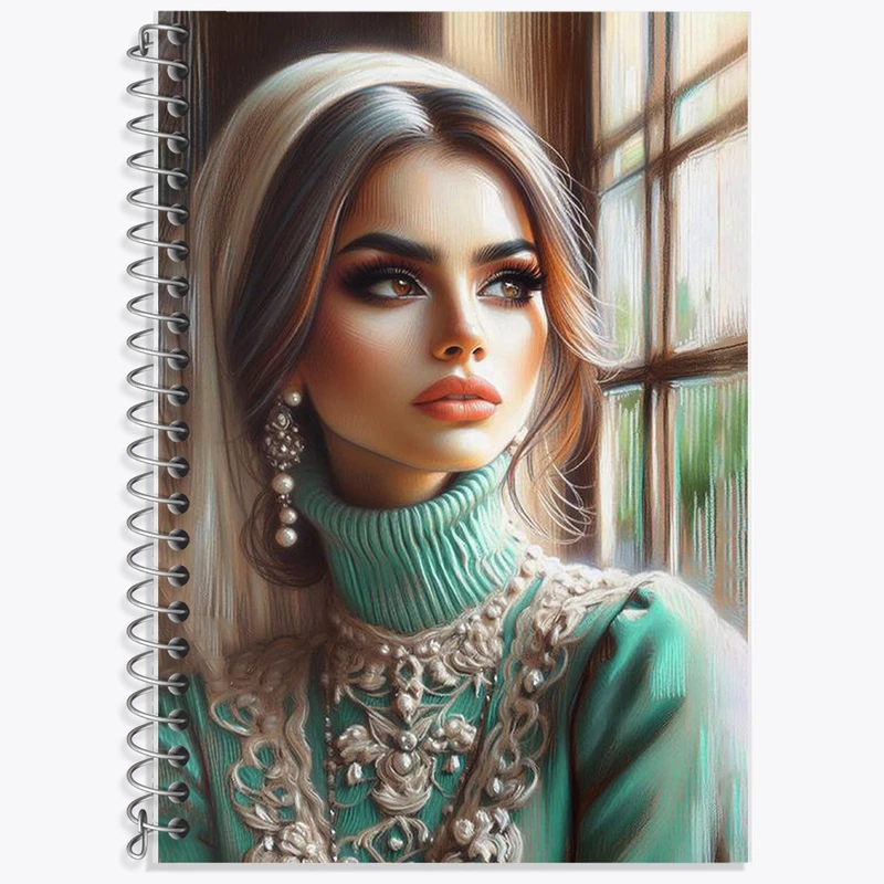 دفتر زبان دوخط 50 برگ خندالو طرح دخترانه کد F10678