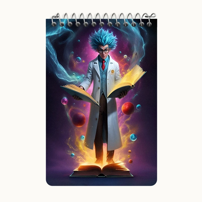 دفتر یادداشت 50 برگ خندالو طرح ریک و مورتی کد F10457