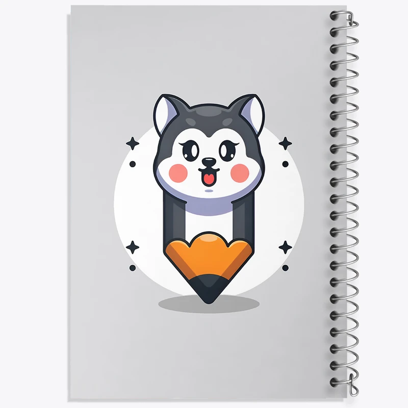 دفتر مشق 100 برگ خندالو طرح سگ مدادی کد N7147