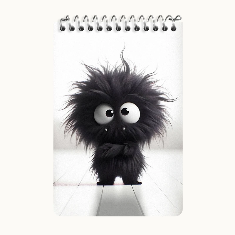 دفتر یادداشت 50 برگ خندالو طرح هیولای بامزه کد F5715