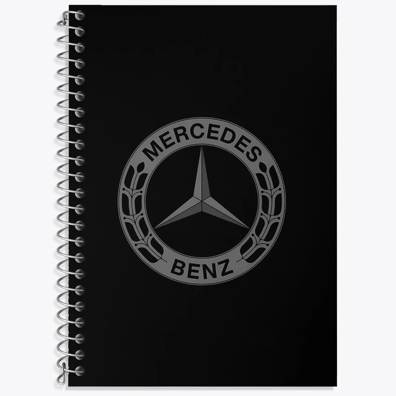 دفتر زبان 50 برگ خندالو مدل دو خط طرح مرسدس بنز (Mercedes Benz) کد N7557