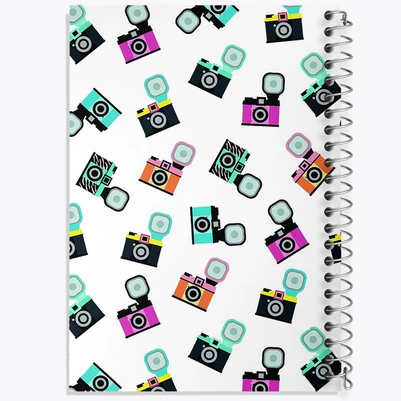 دفتر طراحی 50 برگ خندالو طرح دوربین عکاسی کد N1139