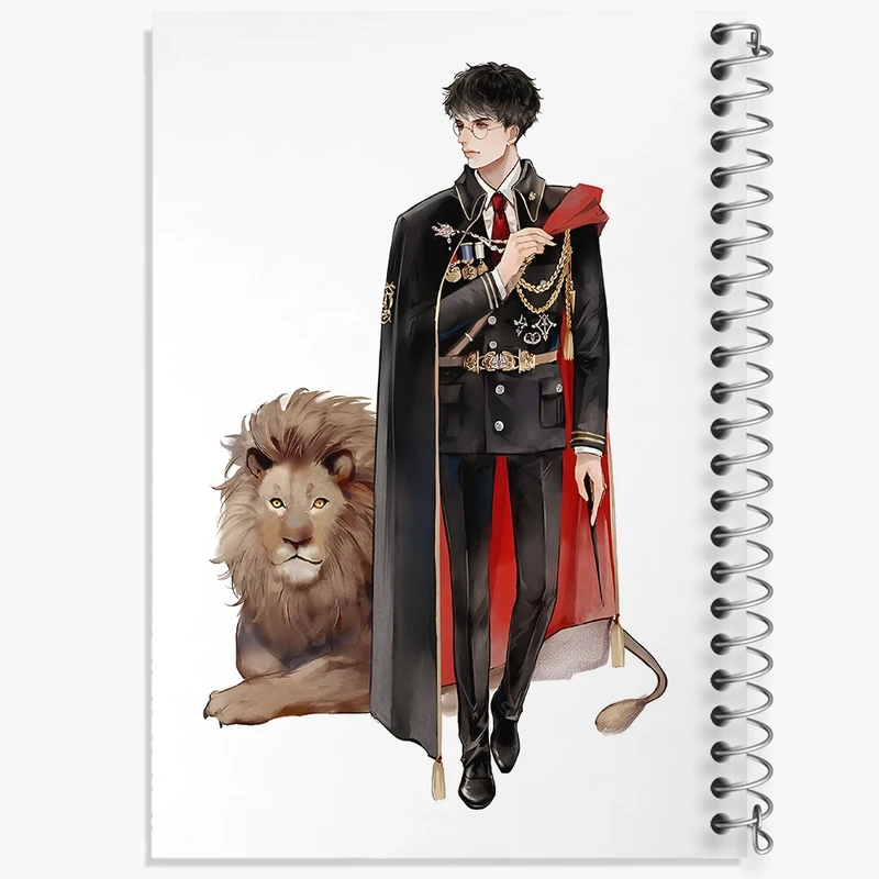 دفتر طراحی 50 برگ خندالو طرح هری پاتر (Harry Potter) کد N2446