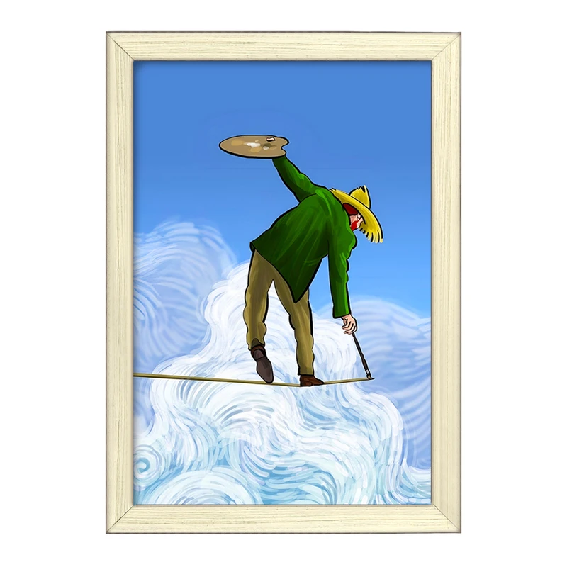 تابلو خندالو طرح ونسان ونگوگ کد F6492