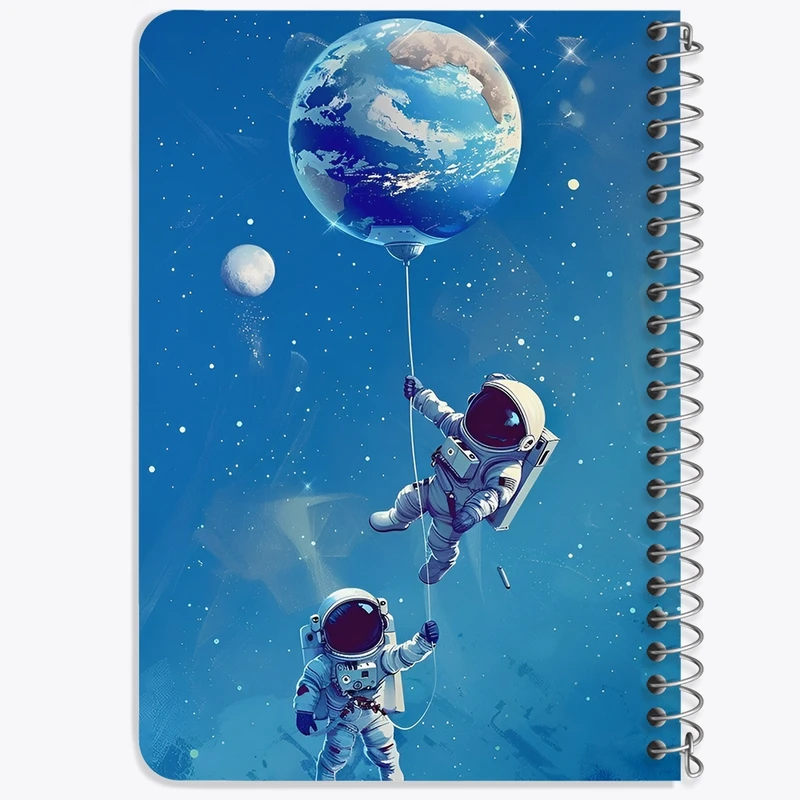 دفتر یادداشت 50 برگ خندالو طرح فضانورد کد F6039