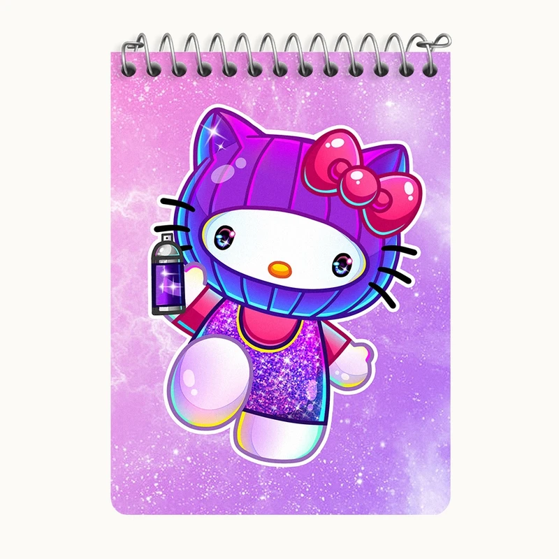 دفتر یادداشت 50 برگ خندالو طرح هلو کیتی (Hello Kitty) کد N7797