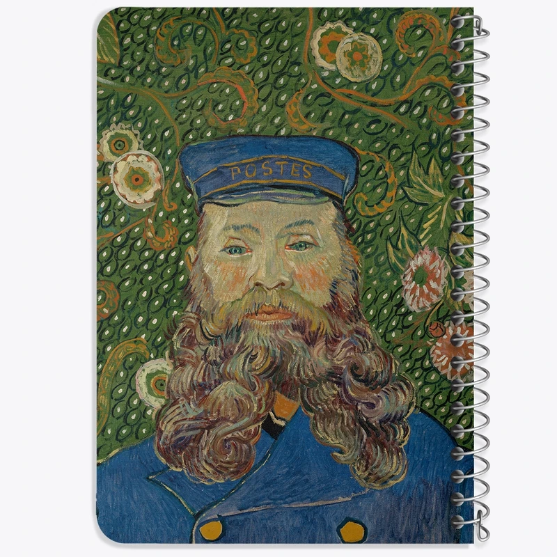 دفتر یادداشت 50 برگ خندالو طرح پرتره جوزف رولین ونسان ونگوگ (Van Gogh) کد 36812