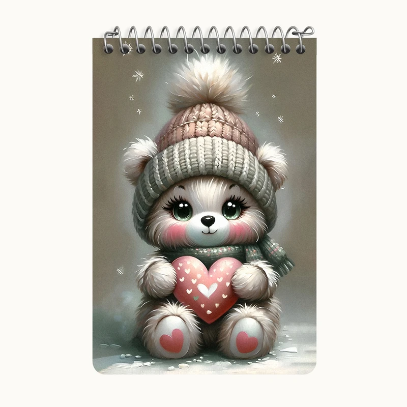 دفتر یادداشت 50 برگ خندالو طرح خرس کیوت کد F7159