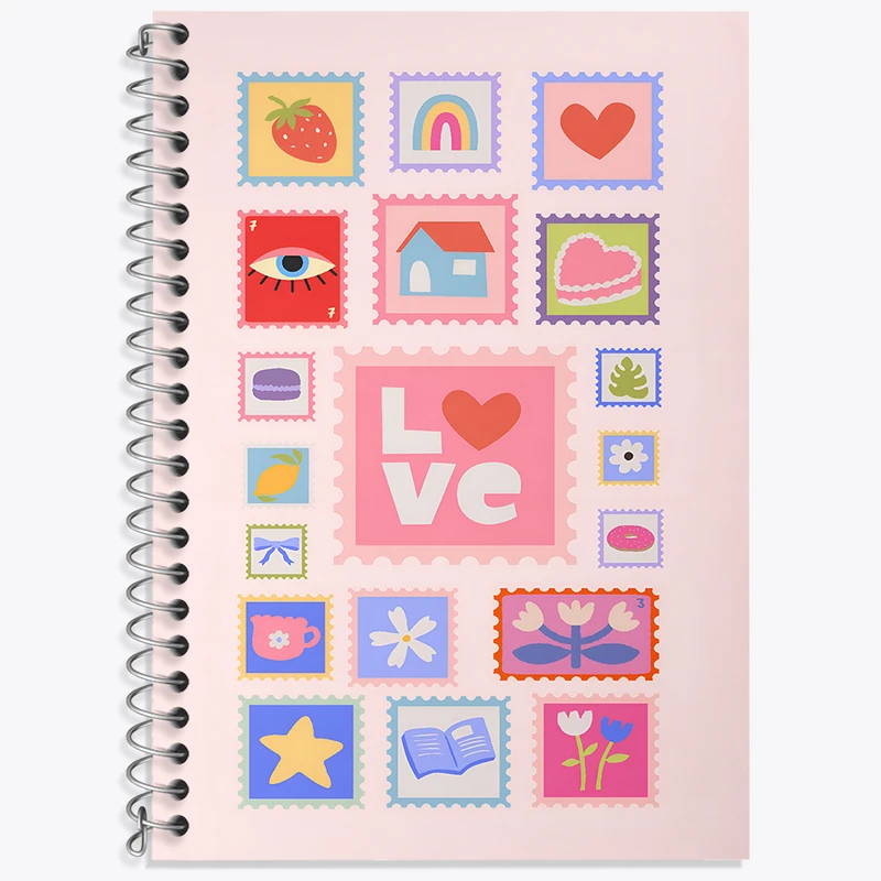 دفتر زبان 50 برگ خندالو مدل دو خط طرح فانتزی کد N7316